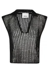 Erika Cavallini V-neck Vest In Nero