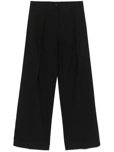 Erika Cavallini Hose Mit Bundfalten In Black