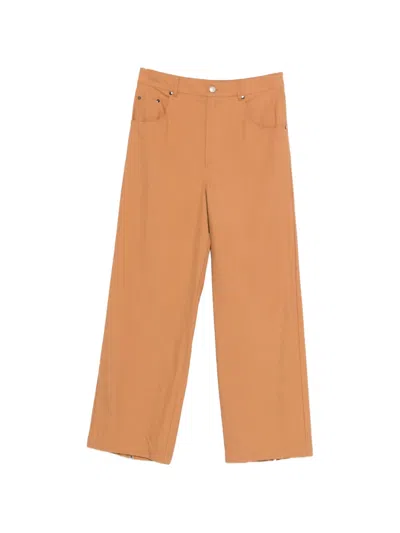 Erika Cavallini Pocket Trousers In Orange