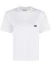 Erika Cavallini Printed Cotton T-shirt In White