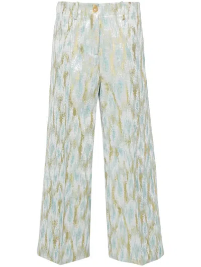 ERIKA CAVALLINI ERIKA CAVALLINI PRINTED CROPPED TROUSERS