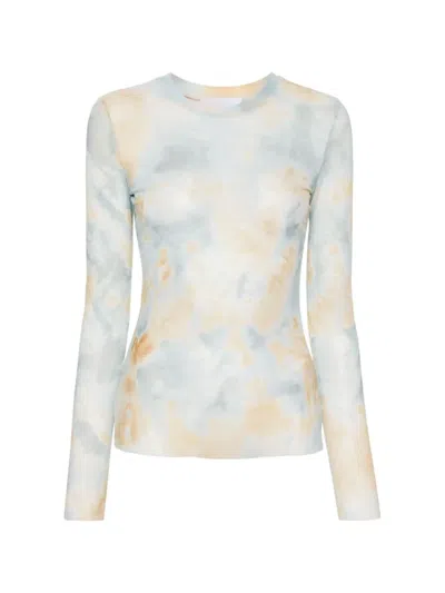 Erika Cavallini Printed Long-sleeve T-shirt In Multi