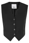 Erika Cavallini Sabrina Cropped Black Gilet