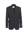 Erika Cavallini Selene' Single-breasted Blazer In Black