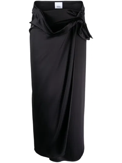 Erika Cavallini Semi-couture Black Loryan Long Skirt
