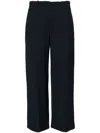 Erika Cavallini Semi-couture Blue Wide-leg Trousers In Blue