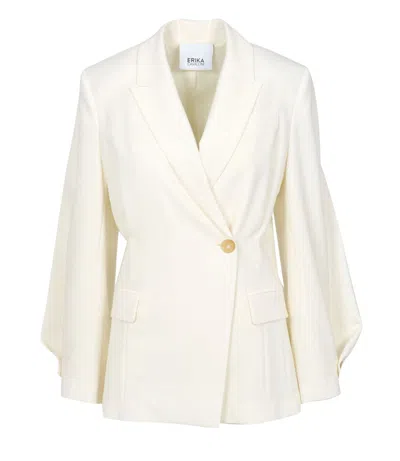 Erika Cavallini Semi Couture Jackets Cream In White