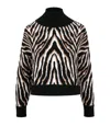 Erika Cavallini Patterned-intarsia Wool-blend Jumper In Black