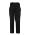 Erika Cavallini Belt-loop Casual Pants In Black