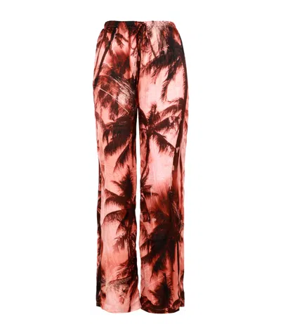Erika Cavallini Semi Couture Trousers Pink In Multi