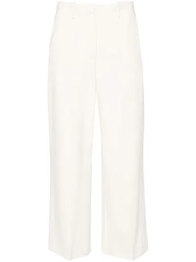 Erika Cavallini Semi-couture White Casual Pants