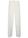Erika Cavallini Semi-couture White Wool Twill Cristel Jacket In White