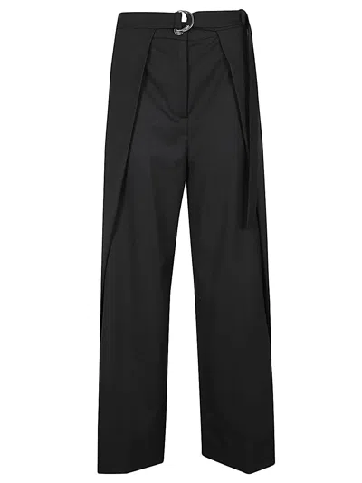 Erika Cavallini Semi-couture Women's Trousers In Black