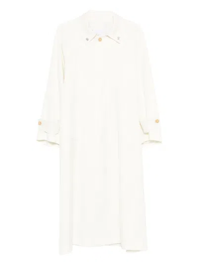Erika Cavallini Sharon Trench Coat In White
