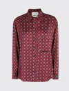 Erika Cavallini Patterned Button-down Shirt In Red