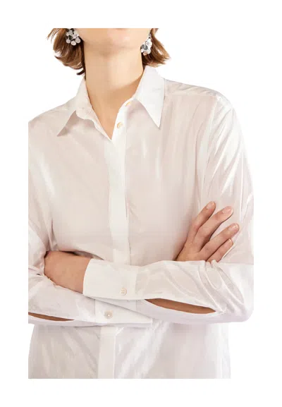 Erika Cavallini Shirt Woman  Wide Gap On The Back In White