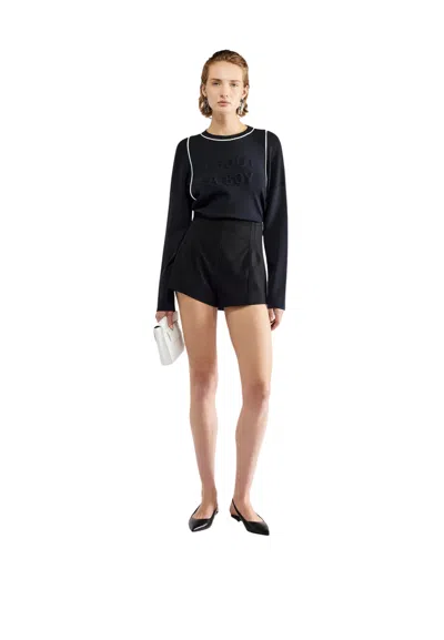 Erika Cavallini Short  Back Pockets In Black