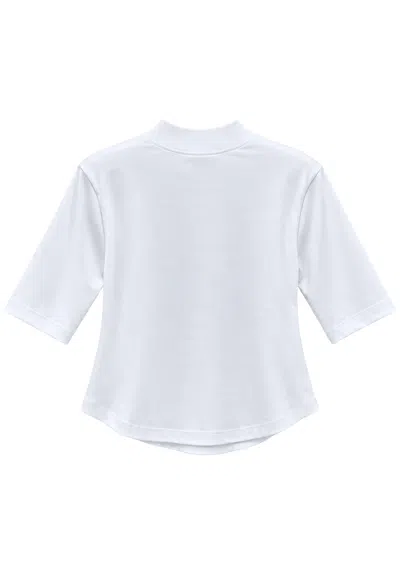 Erika Cavallini Short Sleeve T-shirt  Behind In White