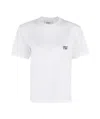Erika Cavallini Printed Cotton T-shirt In White
