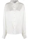 Erika Cavallini Elsa Button-up Silk Shirt In White