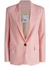Erika Cavallini Single-breasted Blazer In Pink