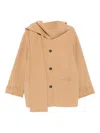 Erika Cavallini Single-breasted Coat In Brown
