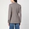 Erika Cavallini Single-breasted Jacket In Taupe Colour