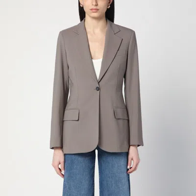 ERIKA CAVALLINI ERIKA CAVALLINI  SINGLE-BREASTED JACKET IN TAUPE COLOUR