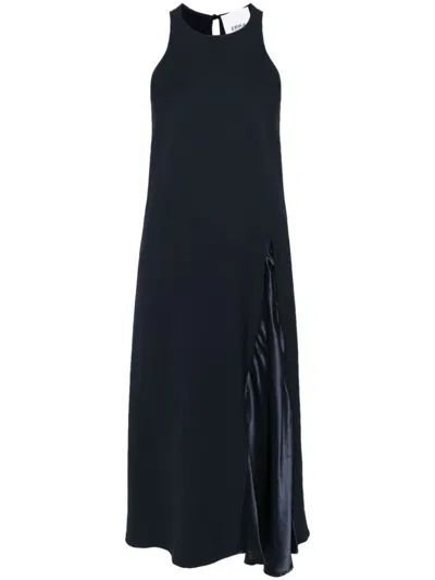 Erika Cavallini Sleeveless Midi Dress In Blue