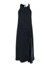 Erika Cavallini Sleeveless Midi Dress In Blue