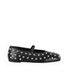 Erika Cavallini Square-toed Ballet Shoes In Black