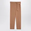 Erika Cavallini Stella Cashmere Slim Pants In Brown