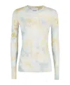 Erika Cavallini Long Sleeve Printed T-shirt In White