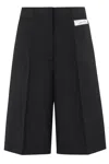 Erika Cavallini Logo-patch Shorts In Black