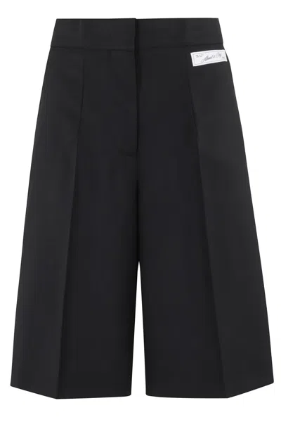 Erika Cavallini Logo-patch Shorts In Black
