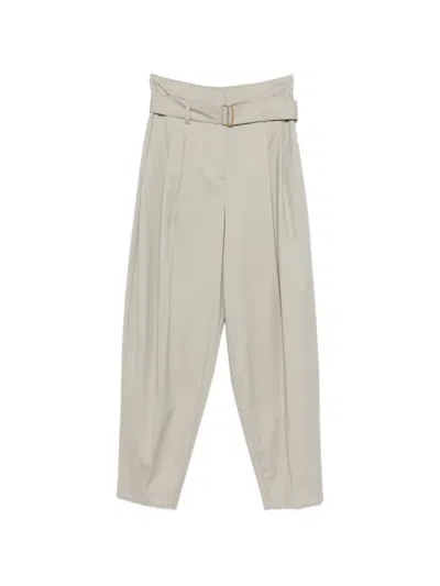 Erika Cavallini Tapered Trousers In Neutral