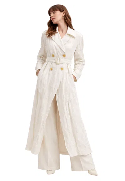 Erika Cavallini Trenh Woman  In Organza In White
