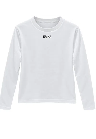 Erika Cavallini T-shirt Long Sleeve  With Writing In White
