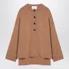 Erika Cavallini Veronica Beige Serafino Jumper In Brown