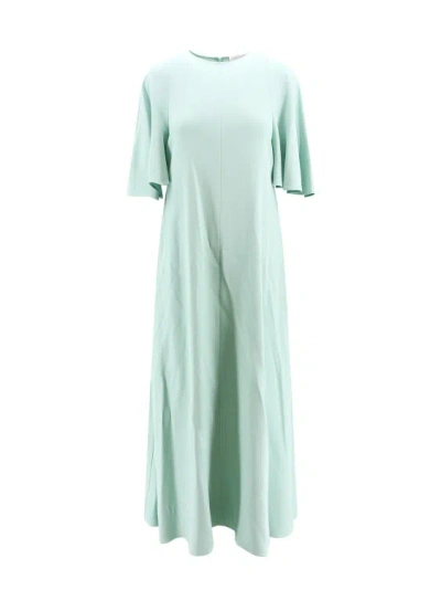 Erika Cavallini Viscose Long Dress With Cut-out Details In White
