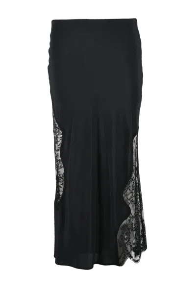 Erika Cavallini Voile Midi Skirt - Black