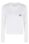 Erika Cavallini Long-sleeve Cropped Top In White