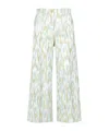 Erika Cavallini Wide-leg Cropped Trousers In White