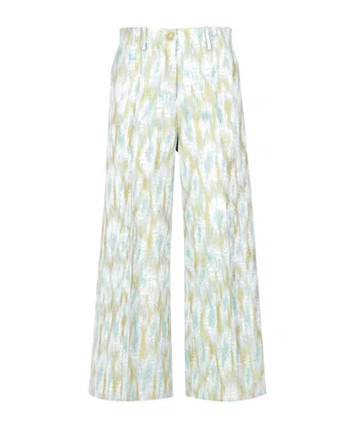 ERIKA CAVALLINI WIDE-LEG CROPPED TROUSERS