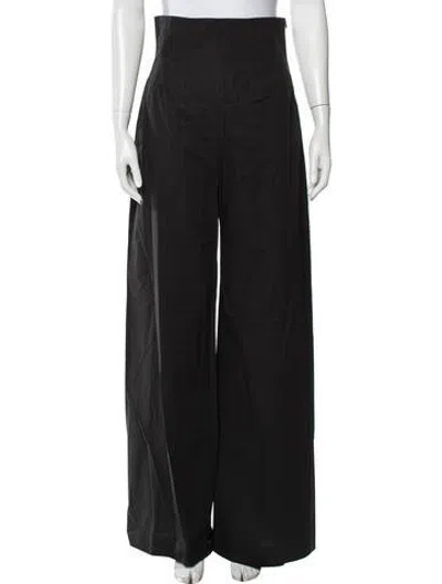 Pre-owned Erika Cavallini Wide Leg Pants In Black