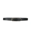 Erika Cavallini Woman Belt Black Size L Leather