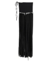 Erika Cavallini Woman Belt Black Size Onesize Polyester, Viscose, Acetate