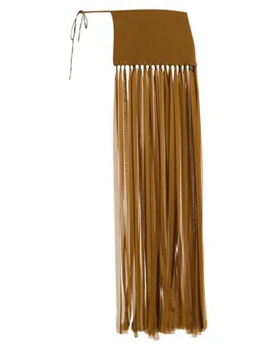 Erika Cavallini Woman Belt Brown Size Onesize Polyester, Viscose, Acetate