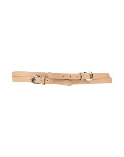 Erika Cavallini Woman Belt Camel Size S Leather