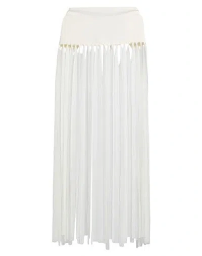 Erika Cavallini Woman Belt Ivory Size Onesize Polyester, Viscose, Acetate In White